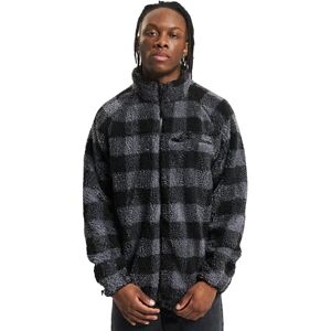 Brandit Herrjacka teddyfleece, gråsvart, XL Brandit Herrjacka teddyfleece, gråsvart, XL