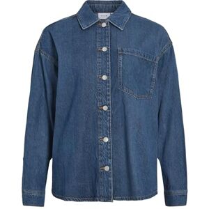 Vila Vikiki L/S denimskjorta MBD, Mellanblå denim, 42 Vila Vikiki L/S denimskjorta MBD, Mellanblå denim, 42