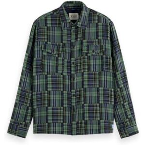 Scotch & Soda Relaxed fit lappteknik skjorta, Navy Check 401, XXL Scotch & Soda Relaxed fit lappteknik skjorta, Navy Check 401, XXL