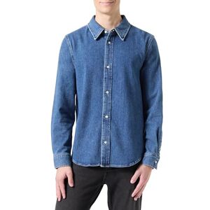 Calvin Jeansmäns smal denimskjorta J30J326026, L/S skjorta, Denim, XL, Denim (denim mörk), XL Calvin Jeansmäns smal denimskjorta J30J326026, L/S skjorta, Denim, XL, Denim (denim mörk), XL
