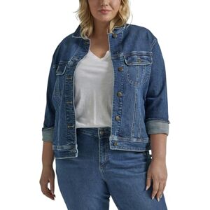 Lee Legendarisk jacka med vanlig passform i stor storlek jeans, sticker ut, 1 x dam, Stå ut, 1X Lee Legendarisk jacka med vanlig passform i stor storlek jeans, sticker ut, 1 x dam, Stå ut, 1X