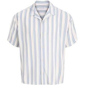 JACK & JONES Jjejeff Resort randig skjorta S/S Sn, Himmelsk blå, M JACK & JONES Jjejeff Resort randig skjorta S/S Sn, Himmelsk blå, M