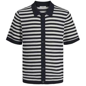 JACK & JONES Herr Jprblajones Knit Polo Ss, natthimmel, L JACK & JONES Herr Jprblajones Knit Polo Ss, natthimmel, L