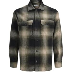 JACK & JONES Jjcarter Check Overshirt Ls, Dammig oliv, M JACK & JONES Jjcarter Check Overshirt Ls, Dammig oliv, M