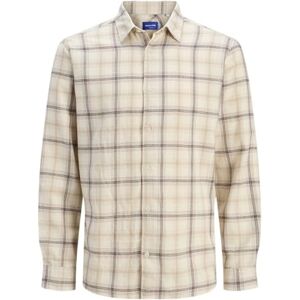 JACK & JONES Jorjoshua Flannel Check Shirt Ls Ln, Antik vit, XS JACK & JONES Jorjoshua Flannel Check Shirt Ls Ln, Antik vit, XS