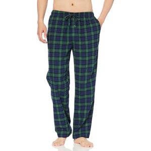 Amazon Essentials Men's Pyjamasbyxa i flanell (finns i Big & Tall), Grön Kungsblå Skotskrutig, XS Amazon Essentials Men's Pyjamasbyxa i flanell (finns i Big & Tall), Grön Kungsblå Skotskrutig, XS