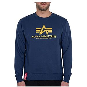Alpha Industries Basic Sweatshirt för män New Navy/Wheat Alpha Industries Basic Sweatshirt för män New Navy/Wheat