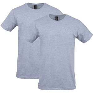 Gildan 64000 – Softstyle kortärmad t-shirt för män, Sport grå (2-pack), L Gildan 64000 – Softstyle kortärmad t-shirt för män, Sport grå (2-pack), L