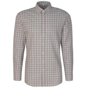 Seidensticker Silkesdekal herr flanellskjorta – komfort passform – lätt att stryka – knappnedknäppt krage – långärmad – 100% bomull, BRUN, 54 SE Seidensticker Silkesdekal herr flanellskjorta – komfort passform – lätt att stryka – knappnedknäppt krage – långärmad – 100% bomull, BRUN, 54 SE