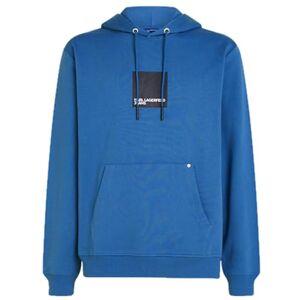 KARL LAGERFELD JEANS , Herr, Box Logo Hoodie, Regular Fit, Blå, L KARL LAGERFELD JEANS , Herr, Box Logo Hoodie, Regular Fit, Blå, L