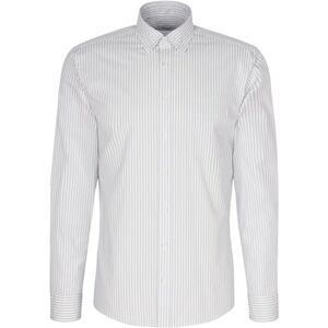 Seidensticker Silkesdekal herr casual skjorta – normal passform – lätt att stryka – knapp-down-krage – långärmad – 100% bomull, blå, 42 SE Seidensticker Silkesdekal herr casual skjorta – normal passform – lätt att stryka – knapp-down-krage – långärmad – 100% bomull, blå, 42 SE