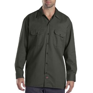Dickies Långärmad arbetsskjorta för män, stor och lång, 1X tall Dickies Långärmad arbetsskjorta för män, stor och lång, 1X tall