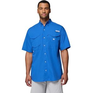 Columbia PFG Bonehead kortärmad skjorta för män, Levande blå, L Columbia PFG Bonehead kortärmad skjorta för män, Levande blå, L