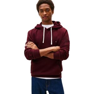 Tommy Hilfiger herr ESS SEASONAL FLEECE HOODY MW0MW39997 pullover huvtröja, röd, M, Röd (djup vinröd), M Tommy Hilfiger herr ESS SEASONAL FLEECE HOODY MW0MW39997 pullover huvtröja, röd, M, Röd (djup vinröd), M