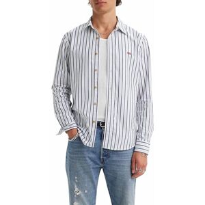 Levi's Long-Sleeve Battery Housemark Slim Shirt herr, Jenny Stripe Sodalite Blue, XS Levi's Long-Sleeve Battery Housemark Slim Shirt herr, Jenny Stripe Sodalite Blue, XS
