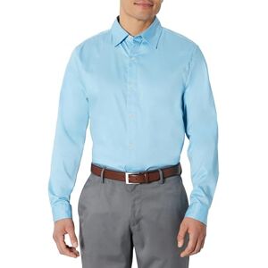 Amazon Essentials Herr Slim-Fit Långärmad Stretch Klänning Skjorta, Himmelsblå, XX-Large Amazon Essentials Herr Slim-Fit Långärmad Stretch Klänning Skjorta, Himmelsblå, XX-Large