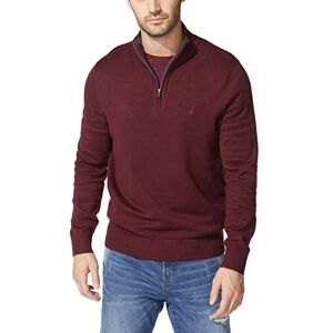 Nautica herrtröja med kvarts dragkedja, vinröd, L Nautica herrtröja med kvarts dragkedja, vinröd, L