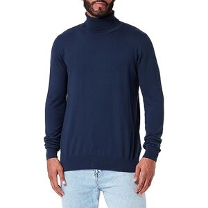 MOZZAAR Stickad tröja för män 14430236, marinblå, M, marinblå, M MOZZAAR Stickad tröja för män 14430236, marinblå, M, marinblå, M