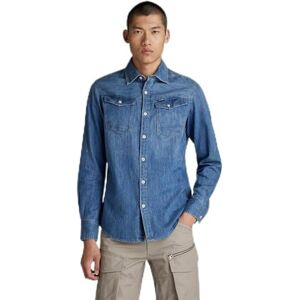 G-STAR RAW Arc 3D Slim skjorta, Blå (Faded Cricket Blue D17431-d252-d891), S G-STAR RAW Arc 3D Slim skjorta, Blå (Faded Cricket Blue D17431-d252-d891), S
