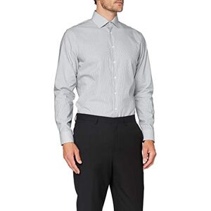 Seidensticker Silkesdekal herr business skjorta – strykfri, skräddarsydd skjorta – formad passform – långärmad – Kent krage – 100% bomull, Mörkblå, 46 SE Seidensticker Silkesdekal herr business skjorta – strykfri, skräddarsydd skjorta – formad passform – långärmad – Kent krage – 100% bomull, Mörkblå, 46 SE