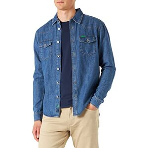 Cross Jeans herr A 208-052 denimskjorta, naturblå, normal Cross Jeans herr A 208-052 denimskjorta, naturblå, normal