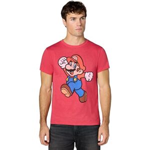 Nintendo Super Mario Jump Pose T-shirt för män, Röd ljung, L Nintendo Super Mario Jump Pose T-shirt för män, Röd ljung, L