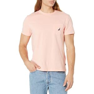 Nautica herr klassisk passform ficka t-shirt, Korallsand, M Nautica herr klassisk passform ficka t-shirt, Korallsand, M