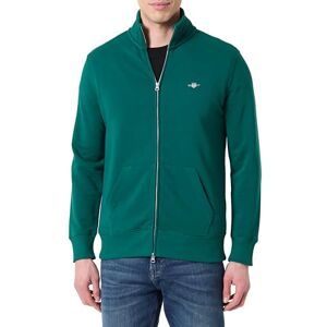 GANT REG sköld full dragkedja sweatshirt, Djup skogsgrön, XL GANT REG sköld full dragkedja sweatshirt, Djup skogsgrön, XL