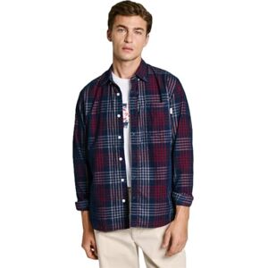 Pepe Jeans Herr Marcus skjorta, Blå (Dulwich blå), L Pepe Jeans Herr Marcus skjorta, Blå (Dulwich blå), L