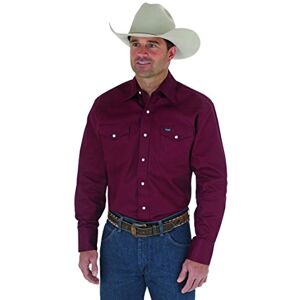 Wrangler herr Skjorta Cowboy Cut Western långärmad snäpparbete skjorta fast finish, Rödoxid, 3XL Wrangler herr Skjorta Cowboy Cut Western långärmad snäpparbete skjorta fast finish, Rödoxid, 3XL