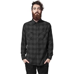 Urban Classics Herr rutig flanellskjorta TB297, flerfärgad (blk/cha), S EU, Blå/Cha, S Urban Classics Herr rutig flanellskjorta TB297, flerfärgad (blk/cha), S EU, Blå/Cha, S