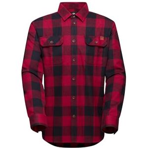 Mammut Tamaro Långärmad T-shirt Herr, blodröd-svart, XL Mammut Tamaro Långärmad T-shirt Herr, blodröd-svart, XL