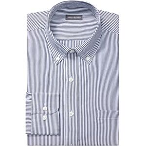 Van Heusen mäns pinpoint normal passform randig klänning skjorta med knappar, Hav, M Van Heusen mäns pinpoint normal passform randig klänning skjorta med knappar, Hav, M