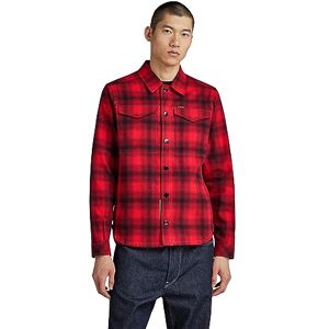 G-STAR RAW G-STAR Herr Check Overshirts, Flerfärgad (Dk Flame Blur Check D23662-c904-g090), S G-STAR RAW G-STAR Herr Check Overshirts, Flerfärgad (Dk Flame Blur Check D23662-c904-g090), S