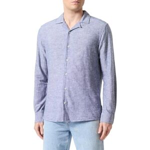 Only & Sons ONSCAIDEN REG LS Linne Resort skjorta, klänning blues, XXL Only & Sons ONSCAIDEN REG LS Linne Resort skjorta, klänning blues, XXL
