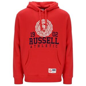 Russell Athletic ATH 1902 huvtröja med huva röd Russell Athletic ATH 1902 huvtröja med huva röd
