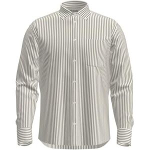 SELECTED HOMME Slhregrick-ox skjorta Ls Noos skjorta, Vit/ränder: ren kashmir, S SELECTED HOMME Slhregrick-ox skjorta Ls Noos skjorta, Vit/ränder: ren kashmir, S