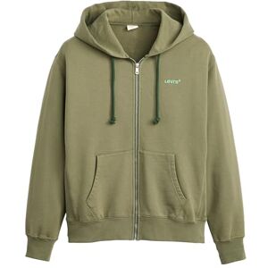 Levi's Autentisk tröja med dragkedja för män, Moss Olive Garment D, M Levi's Autentisk tröja med dragkedja för män, Moss Olive Garment D, M