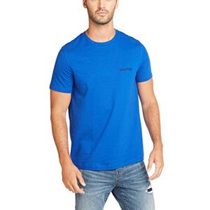 Nautica Kortärmad T-shirt med rund hals för män, Ljus koboltfast, XL Nautica Kortärmad T-shirt med rund hals för män, Ljus koboltfast, XL