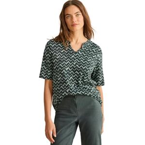 Cecil T-shirt med minimal tryck, Slate khaki, XS Cecil T-shirt med minimal tryck, Slate khaki, XS