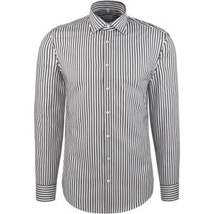 Seidensticker Silkesdekal 643550, smal passform, långärmad affärsskjorta, 44, BRUN, 44 SE Seidensticker Silkesdekal 643550, smal passform, långärmad affärsskjorta, 44, BRUN, 44 SE