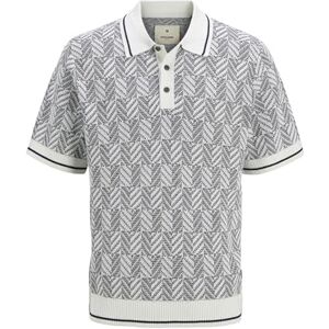 JACK & JONES Herr Jprblucody strukturell stickad pikétröja Ss, Mörk denim, M JACK & JONES Herr Jprblucody strukturell stickad pikétröja Ss, Mörk denim, M