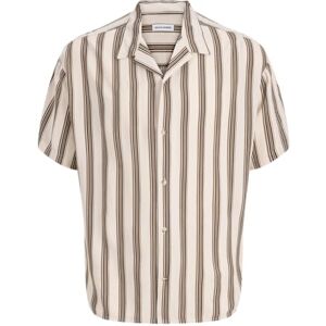 JACK & JONES Jjejeff Resort randig skjorta S/S Sn, Moonbeam, XL JACK & JONES Jjejeff Resort randig skjorta S/S Sn, Moonbeam, XL
