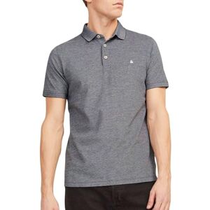 JACK & JONES Herr Smal Passform Polo Rand JJEPAULOS Ensam Sommar Skjorta Krage Kort Ärm Basic Pique Bomull, Color:Anthracite, Size:XL JACK & JONES Herr Smal Passform Polo Rand JJEPAULOS Ensam Sommar Skjorta Krage Kort Ärm Basic Pique Bomull, Color:Anthracite, Size:XL