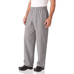 Chef Works Essential Baggy dragkedja kockbyxor, Liten rutig, L Chef Works Essential Baggy dragkedja kockbyxor, Liten rutig, L