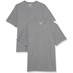 Amazon Essentials herr normal passform kortärmad rund hals t-shirt, paket med 2, grå ljung, 3X-Large stor lång lång Amazon Essentials herr normal passform kortärmad rund hals t-shirt, paket med 2, grå ljung, 3X-Large stor lång lång