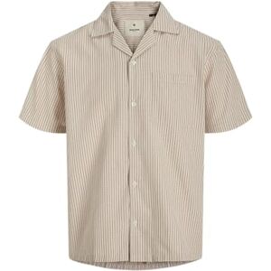 JACK & JONES Jprblulouis randig resort S/S skjorta, Rosdamm, L JACK & JONES Jprblulouis randig resort S/S skjorta, Rosdamm, L