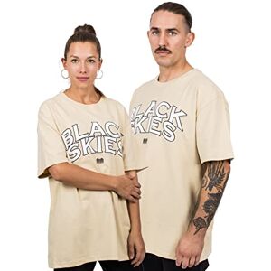 Blackskies Oversize Het Heavy Vikt Huvtröja Streetwear Luxury Sweers Men's Ladies Tröja Tröja Tröja med flock, T-shirt i beige-svart, XXL Blackskies Oversize Het Heavy Vikt Huvtröja Streetwear Luxury Sweers Men's Ladies Tröja Tröja Tröja med flock, T-shirt i beige-svart, XXL