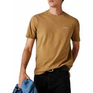 Pepe Jeans herr kontrast Connor t-shirt, brun (kamel beige), M, Brun (kamel beige), M Pepe Jeans herr kontrast Connor t-shirt, brun (kamel beige), M, Brun (kamel beige), M