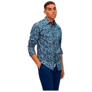 SELECTED HOMME SELETED HOMME Herr Slhslimsoho-ethan-AOP Shirt Ls B Noos skjorta, Moonlit Ocean/Aop: aop, S SELECTED HOMME SELETED HOMME Herr Slhslimsoho-ethan-AOP Shirt Ls B Noos skjorta, Moonlit Ocean/Aop: aop, S